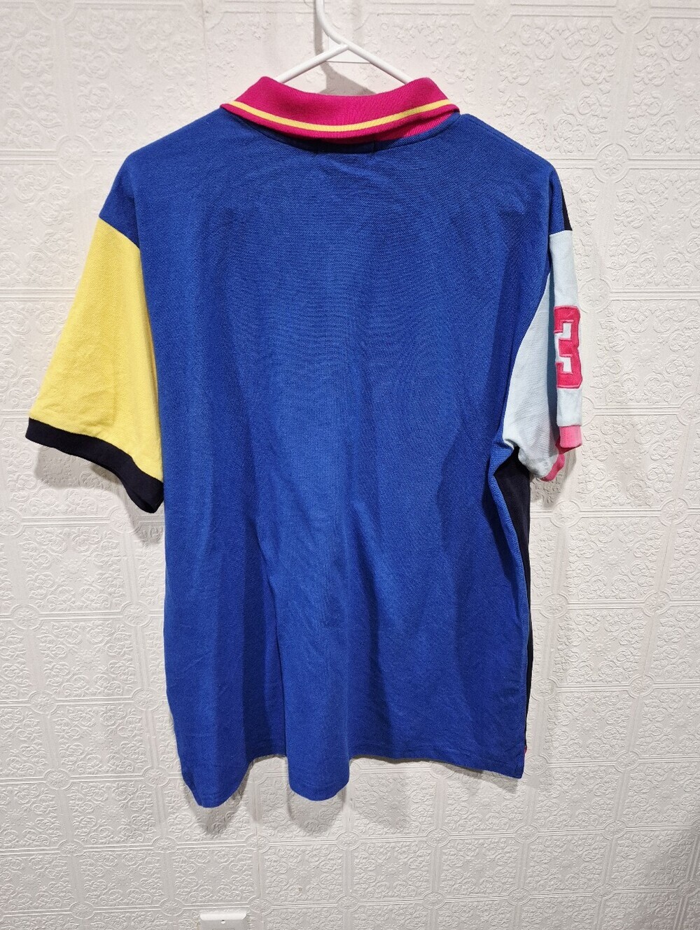 Vintage Polo Ralph Lauren Colorblock Big Pony Polo Shirt Size 3XL - Picture 7 of 7